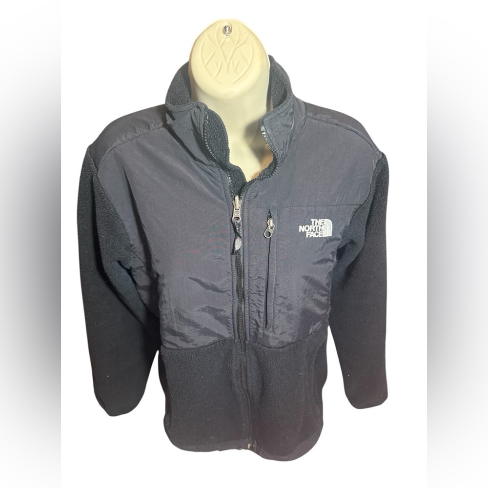 The North‎ Face Size M Women Black Athletic Windproof Fleece Jacket Coat
